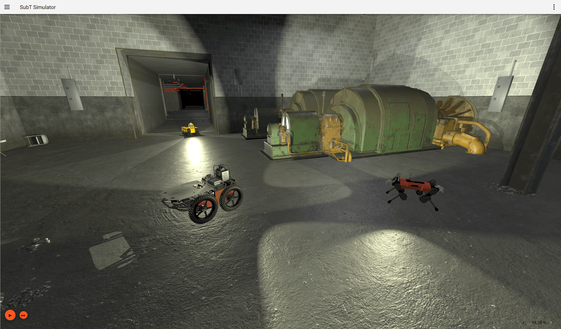 ROS2 Gazebo simulation of an autonomous mobile robot.